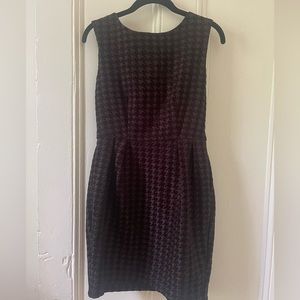 Black American Apparel Houndstooth Cocktail Mini Dress
